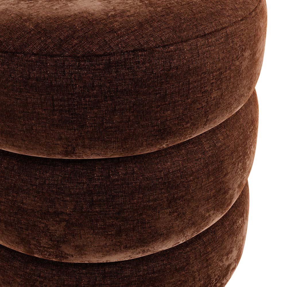Emi Brandy / Black Pouffe