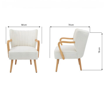 Enzo Boucle Teddy Accent Chair