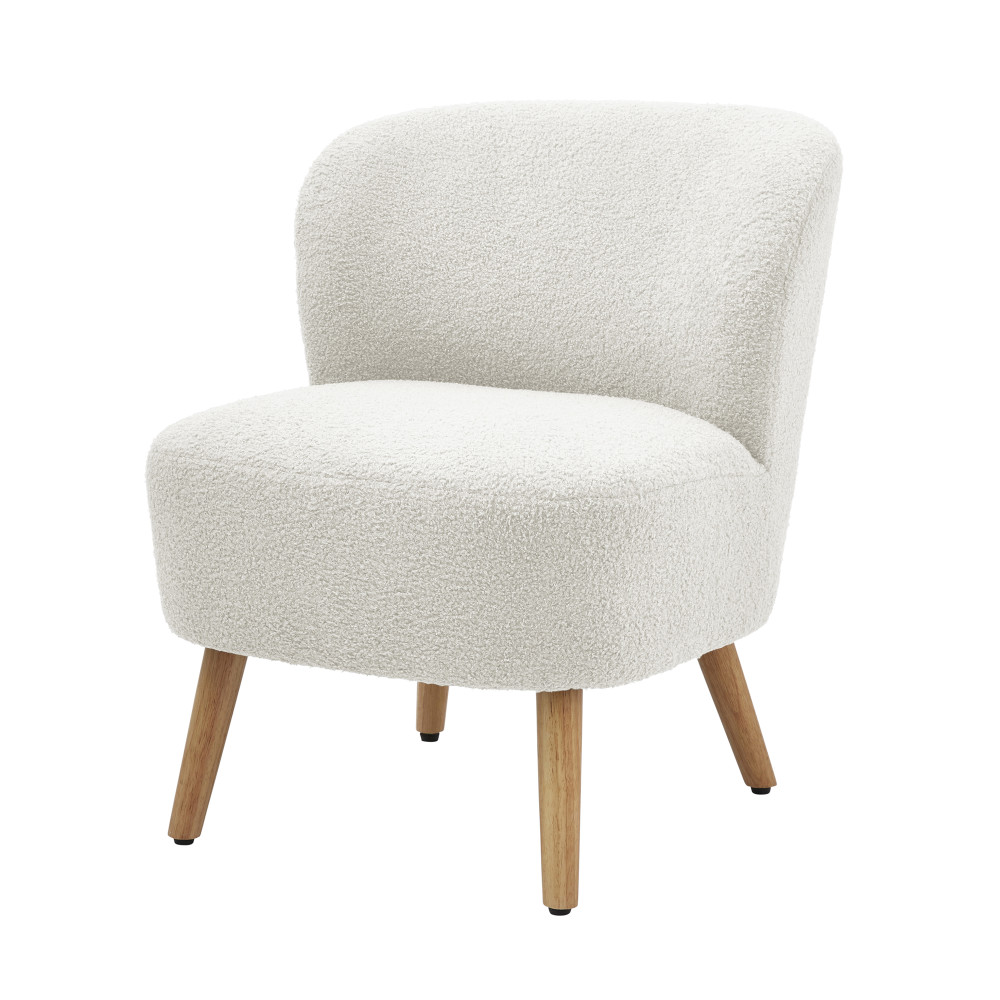 Evie Boucle Teddy Accent Chair