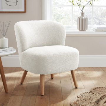 Evie Boucle Teddy Accent Chair