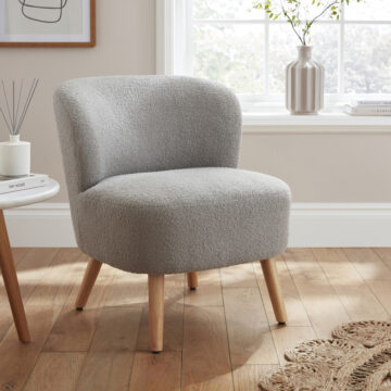 Evie Boucle Teddy Accent Chair