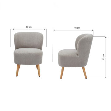 Evie Boucle Teddy Accent Chair
