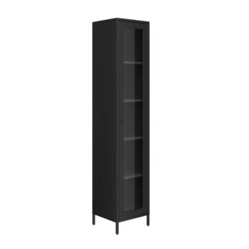 Frank Black Cabinet | Glass Door