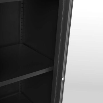 Frank Black Cabinet | Glass Door