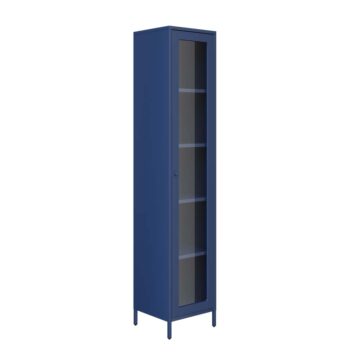 Frank Classic Blue Cabinet | Glass Door