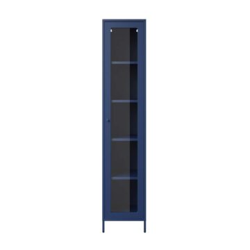 Frank Classic Blue Cabinet | Glass Door
