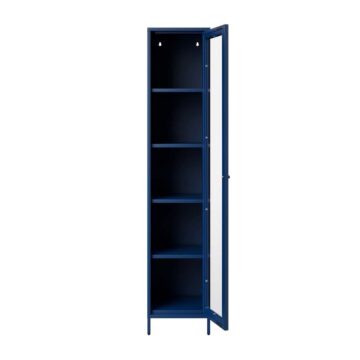 Frank Classic Blue Cabinet | Glass Door