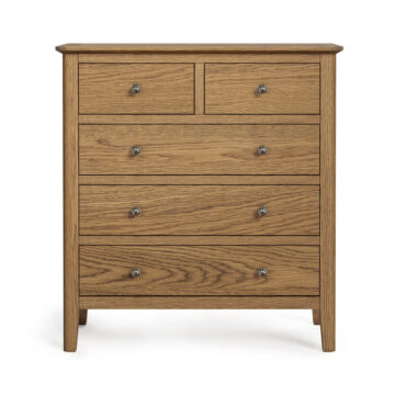 Ashdale Warm Oak 2 Over 3 Chest of Drawers | Assembled