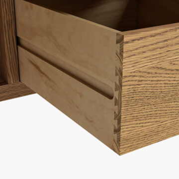 Ashdale Warm Oak Combi Wardrobe with Drawers | Assembled