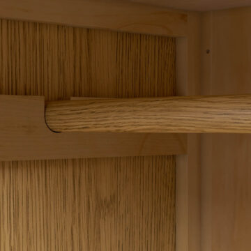 Ashdale Warm Oak Gentlemans Wardrobe with Drawer