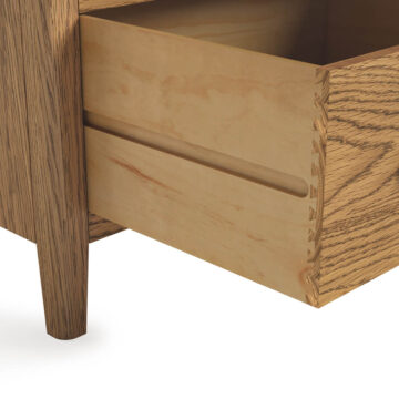 Ashdale Warm Oak Gentlemans Wardrobe with Drawer