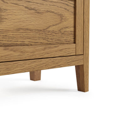 Ashdale Warm Oak Storage Bench | Assembled | Clearance