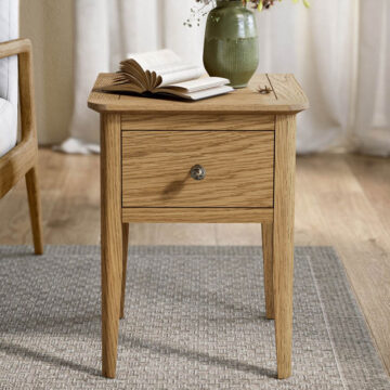 Ashdale Warm Oak Lamp Table | Assembled