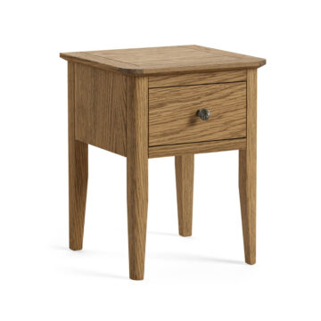 Ashdale Warm Oak 1 Drawer Lamp Table | Assembled