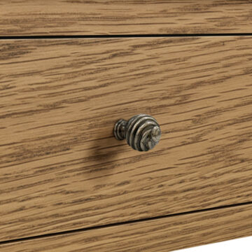 Ashdale Warm Oak 1 Drawer Lamp Table | Assembled