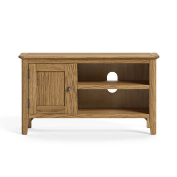 Ashdale Warm Oak 1 Door TV Unit 90cm | Assembled