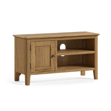 Ashdale Warm Oak 1 Door TV Unit 90cm | Assembled