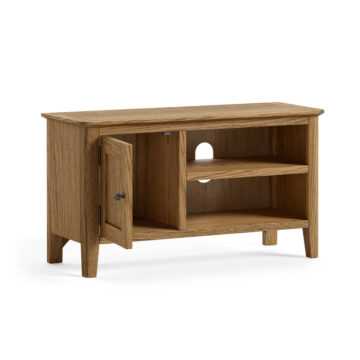 Ashdale Warm Oak 1 Door TV Unit 90cm | Assembled