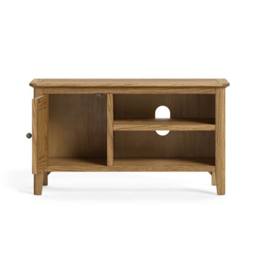 Ashdale Warm Oak 1 Door TV Unit 90cm | Assembled