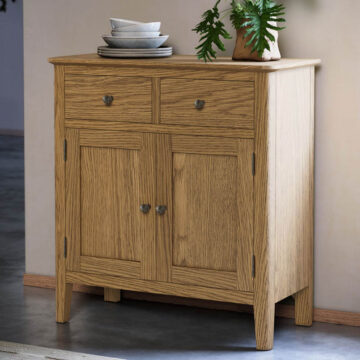 Ashdale Warm Oak Mini Sideboard | Assembled