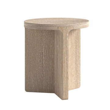 Elwood Oak Round Side Table