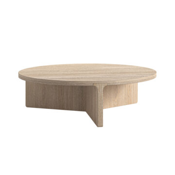 Elwood Oak Round Coffee Table 1200