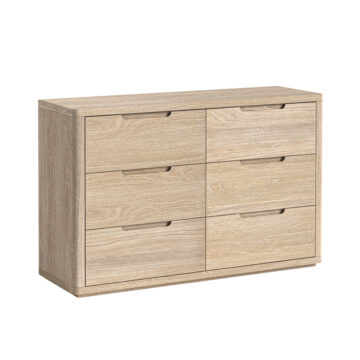 Elwood Oak 6 Drawer Chest
