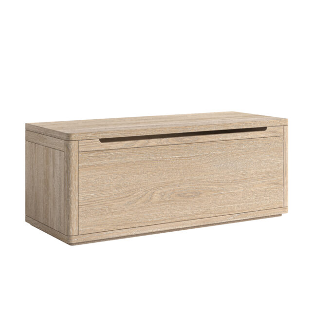 Elwood Oak Blanket Box | Assembled | Oak World