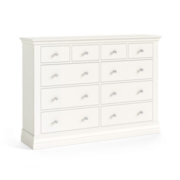 Riverton White 4 Over 6 Chest of Drawers