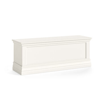 Riverton White Blanket Box