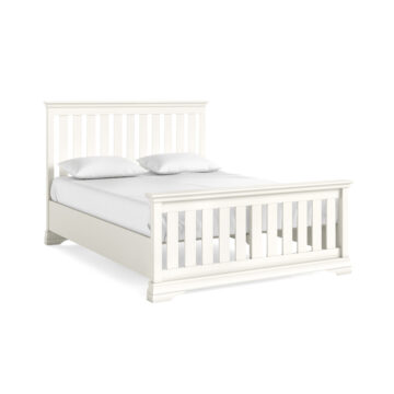 Riverton White Slatted 5' High Foot End