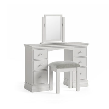 Riverton Grey Double Pedestal Dressing Table
