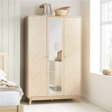 Hadley 3 Door Wardrobe With Mirror