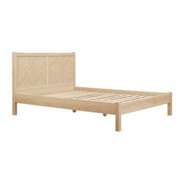 Hadley 4’6 Double Bed | Oak Finish