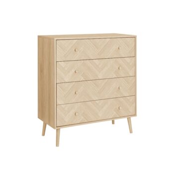 Hadley 4 Drawer Chest | Oak Finish