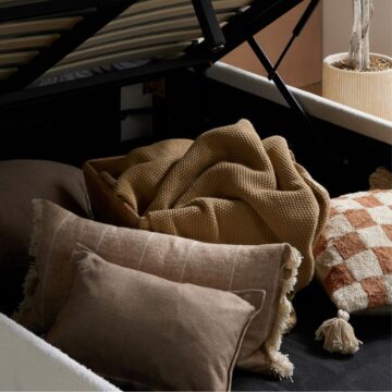 Mabel White 4’6 Double Ottoman Bed