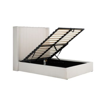 Mabel White 4’6 Double Ottoman Bed