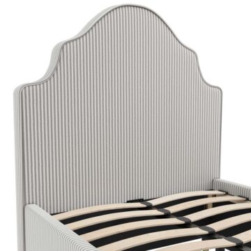 Monterey Grey 3′ Thin Stripe Single Bed