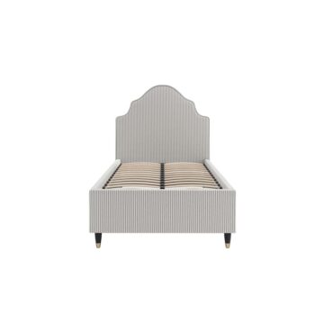 Monterey Grey 3′ Thin Stripe Single Bed