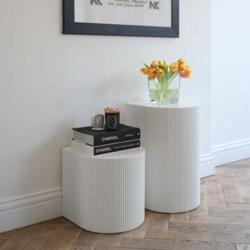 Reed White Side Table (2 Packs)