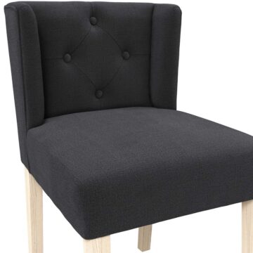 Shay Anthracite Winged Dining Chair