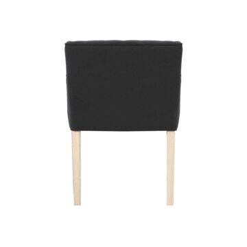 Shay Anthracite Winged Dining Chair | Armrests