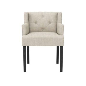Shay Stone Winged Dining Chair | Armrests