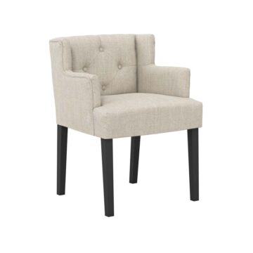 Shay Stone Winged Dining Chair | Armrests
