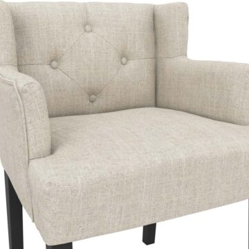 Shay Stone Winged Dining Chair | Armrests