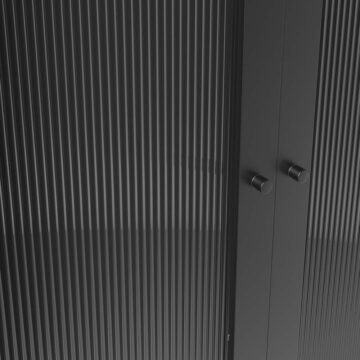 Storm Black 2 Door Wardrobe