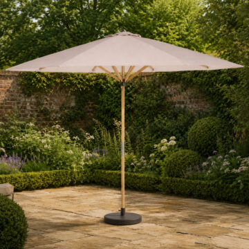 Oakworld Alfresco Ashdown Wooden Parasol - 2.7m