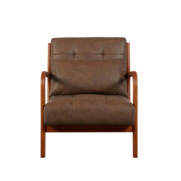 Sagewood Armchair | Brown Leather