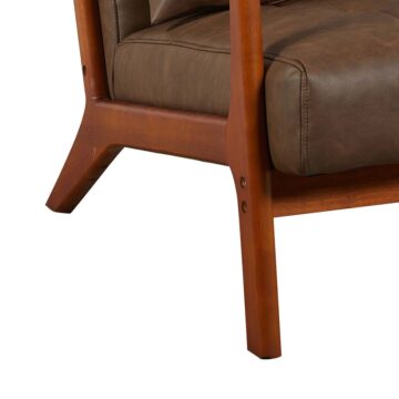 Sagewood Armchair | Brown Leather