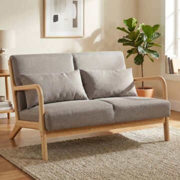 Calloway 2 Seater | Stone Linen
